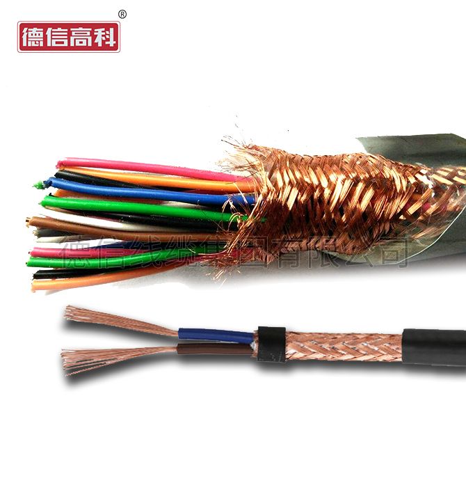 銅芯聚氯乙烯絕緣銅編織屏蔽聚氯乙烯護套控製電纜